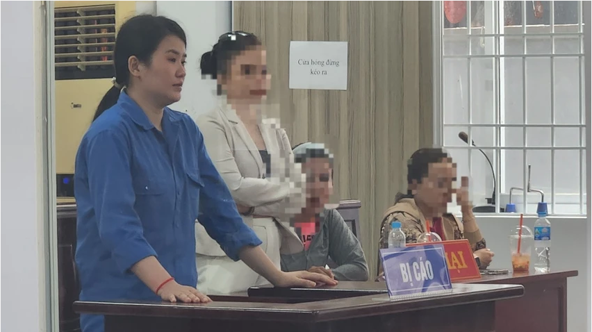 Bị cáo Nguyễn Thị Hằng tại phiên toà