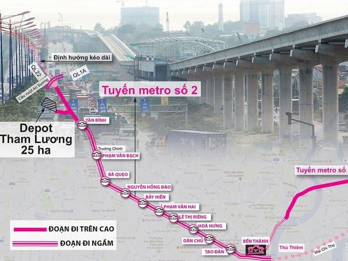 Sơ đồ tuyến metro số 2