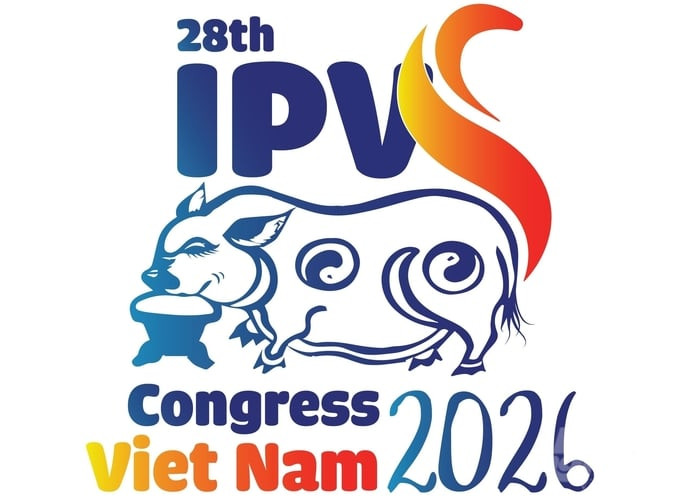 Logo chính thức của Hội nghị Chăn nuôi Thú y về lợn toàn cầu được tổ chức năm 2026 tại Việt Nam.