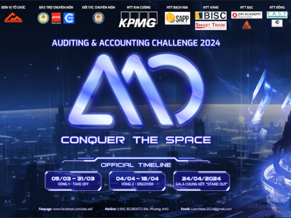 Auditing and Accounting Challenge 2024: Sân chơi học thuật hàng đầu toàn quốc về lĩnh vực Tài chính, Kế toán, Kiểm toán do sinh viên tổ chức đã trở lại