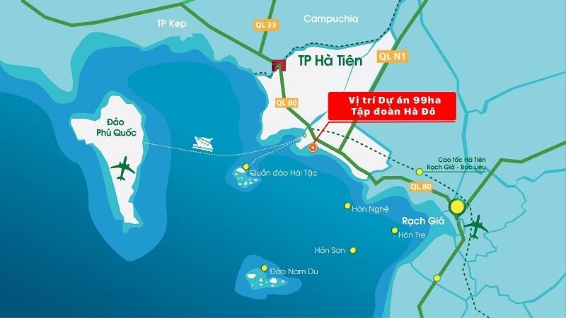 Hà Đô (HDG) nghiên cứu đầu tư khu đô thị 'view biển' rộng 99ha tại tỉnh Kiên Giang
