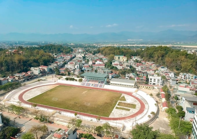 Sân vận động Điện Biên - nơi sẽ diên ra lễ diễu binh, diễu hành kỷ niệm 70 năm Chiến thắng Điện Biên Phủ