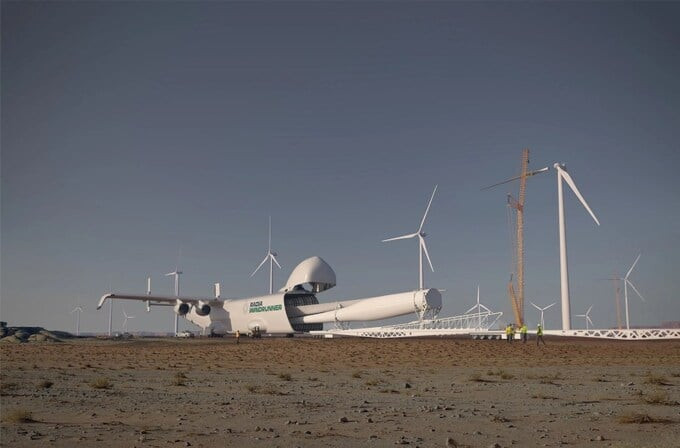 Nhiệm vụ chính của WindRunner là vận chuyển những cánh turbine gió khổng lồ trên cạn