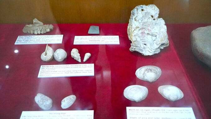 Các hiện vật có niên đại cách đây hàng vạn năm được lưu giữ tại phòng trưng bày của bảo tàng
