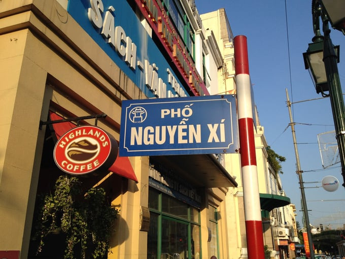 Phố Nguyễn Xí cũng là một trong những con phố ngắn nhất tại Hà Nội