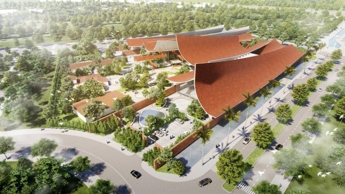 Phối cảnh dự án Bảo tàng - Thư viện tỉnh Long An