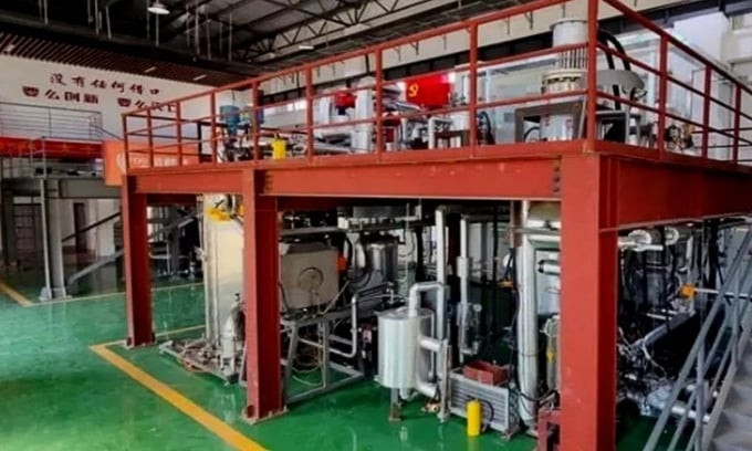 Nguyên mẫu lò phản ứng làm mát bằng lithium thử nghiệm của Trung Quốc. Ảnh: Viện hàn lâm Khoa học Trung Quốc