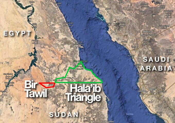Hai khu vực Bir Tawil và Hala’ib