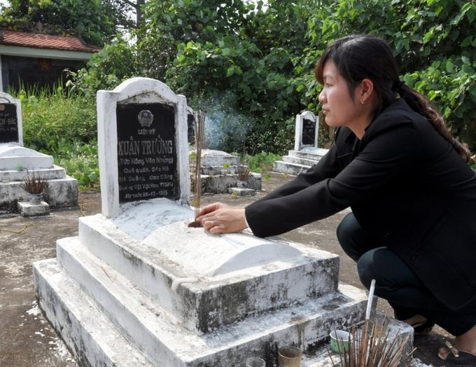 Ở Nghĩa trang Liệt sĩ huyện Bảo Lạc vẫn có nấm mộ ghi tên liệt sĩ Xuân Trường