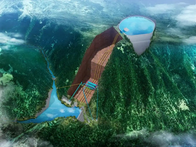 Sơ đồ tác động của Nhà máy thủy điện tích năng Đạo Phu trên sông Á Long