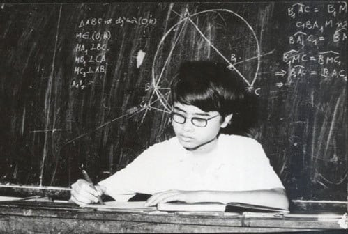 Đàm Thanh Sơn thời học sinh được xem là thần đồng toán học, giành huy chương vàng Olympic Toán quốc tế khi mới 15 tuổi.