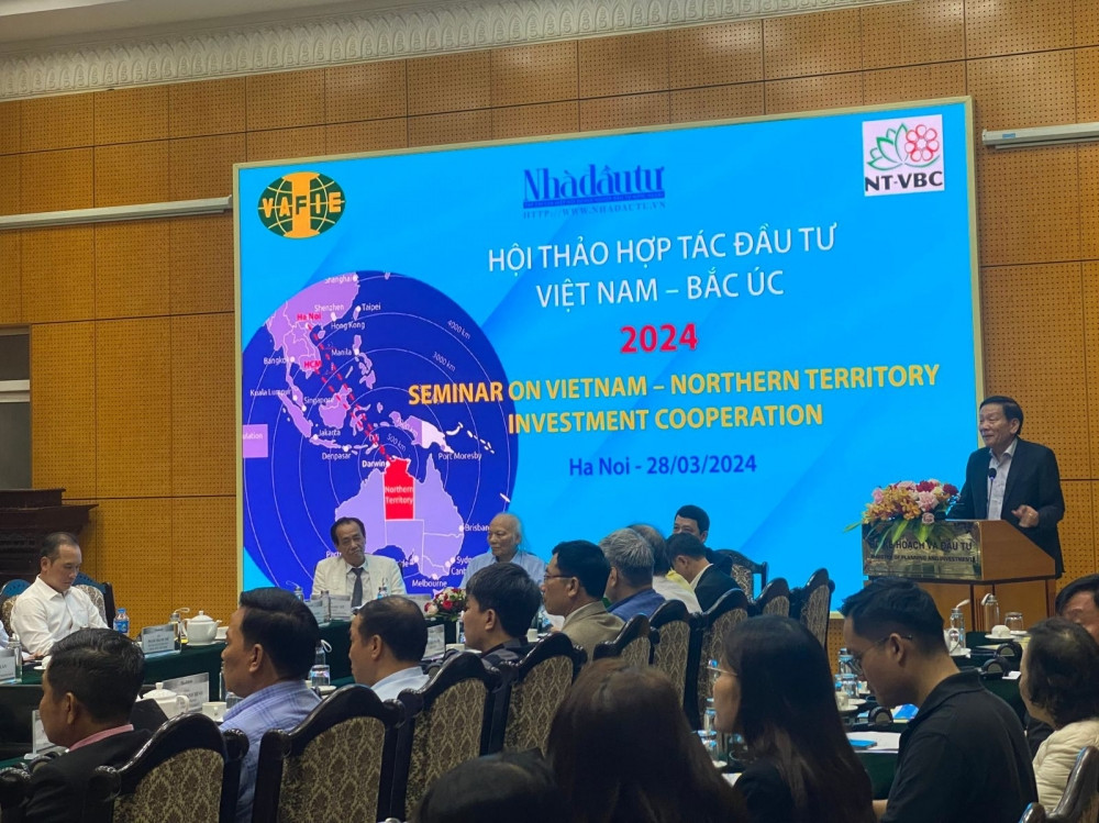 Hội thảo “Hợp tác Đầu tư Việt Nam - Bắc Úc” sáng ngày 28/3 tại Hà Nội