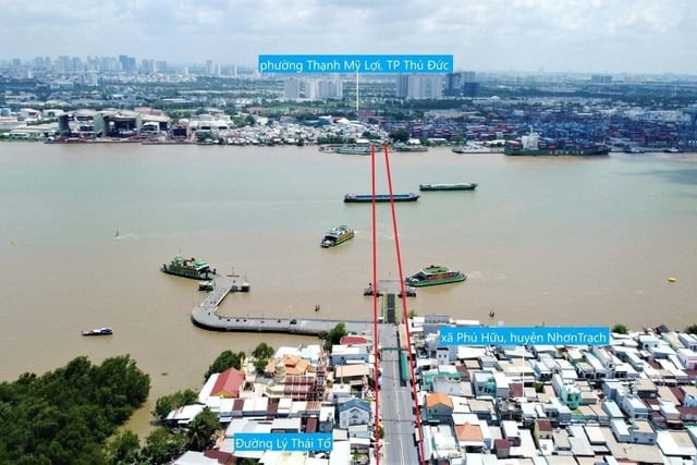 Cầu Cát Lái sẽ cắt qua sông Đồng Nai