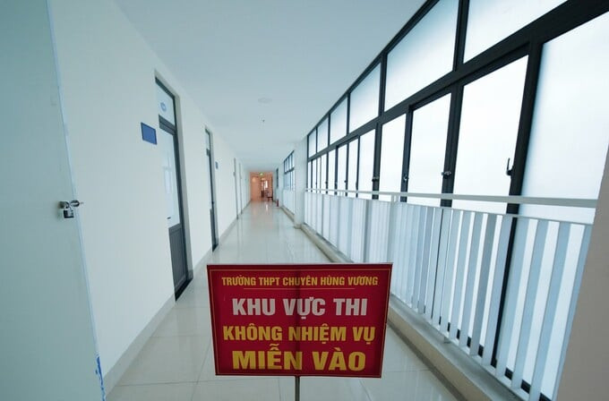 Trường THPT chuyên Hùng Vương còn có khu vực phục vụ công tác khảo thí cho toàn tỉnh