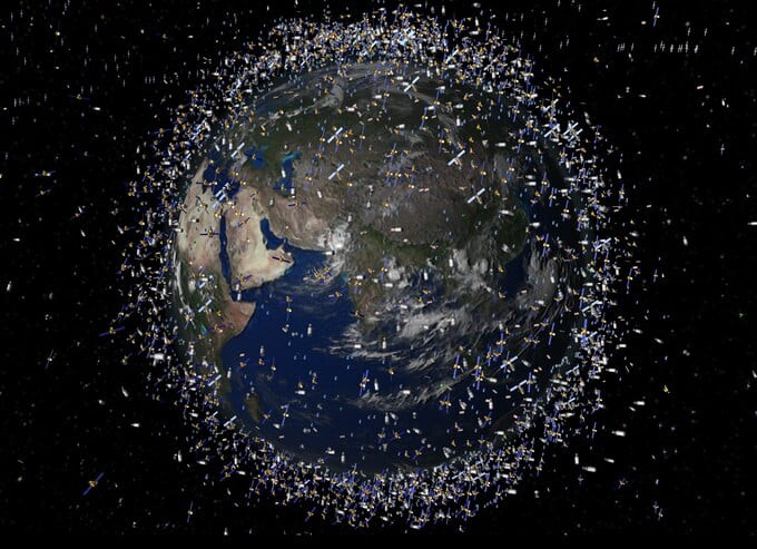 Quỹ đạo Trái Đất đang bị bao phủ bởi rất nhiều vệ tinh, bao gồm cả những vệ tinh đã ngưng hoạt động (Ảnh minh họa)
