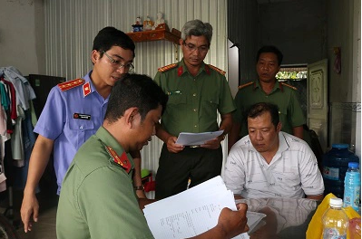 Cơ quan An ninh điều tra Công an tỉnh làm việc với Nguyễn Minh Hiếu