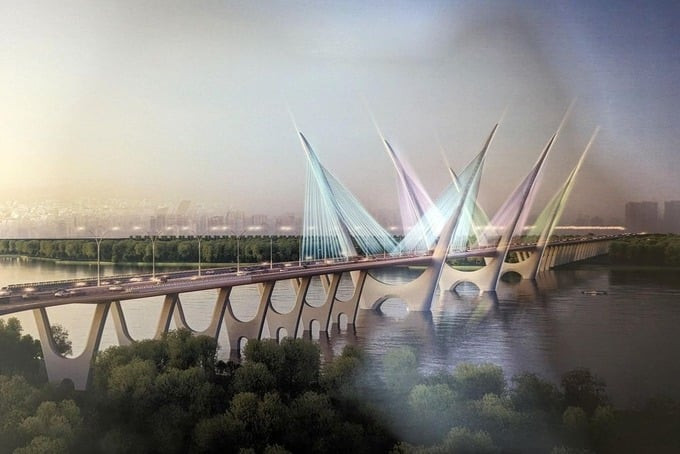 Thiết kế giành giải nhất trong cuộc thi tuyển phương án kiến trúc cầu Thượng Cát