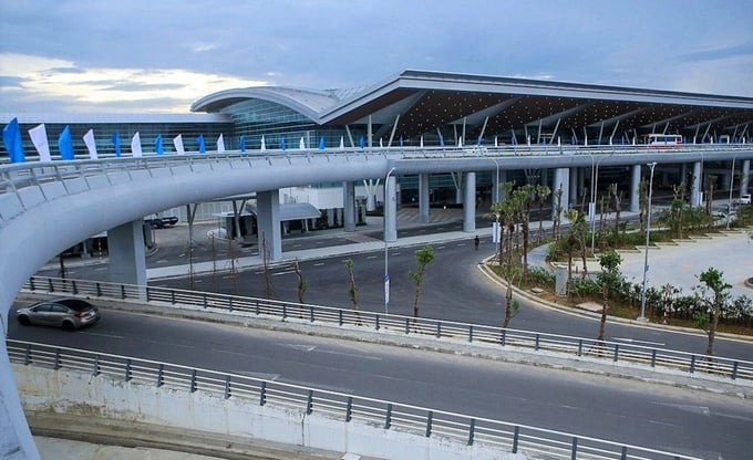 Công suất kế dự kiến của Cảng hàng không quốc tế Chu Lai là 10 triệu hành khách/năm. Ảnh: Internet