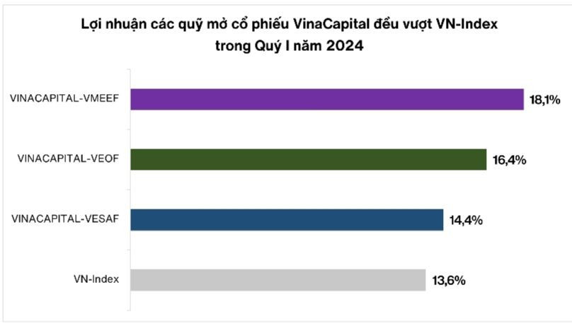 Các quỹ mở VinaCapital đạt lợi nhuận vượt chỉ số tham chiếu trong quý I/2024- Ảnh 1.