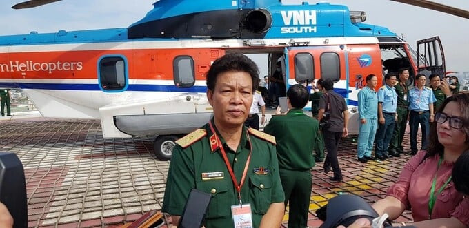Thiếu tướng Nguyễn Hồng Sơn chia sẻ niềm vui khi những chuyến bay cấp cứu được rút ngắn thời gian, hành trình