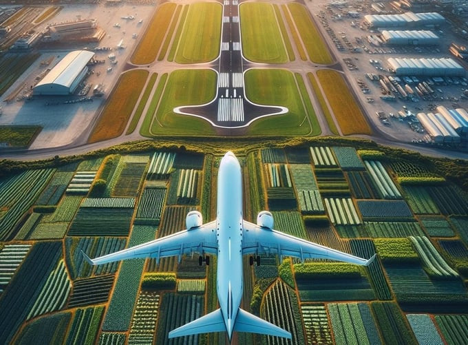 Sân bay thứ 2 - Vùng Thủ đô được minh họa bởi AI