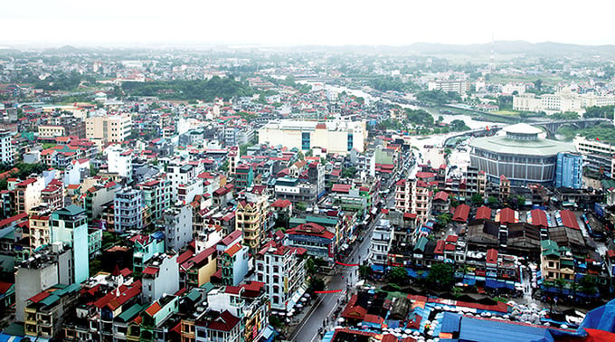 Thành phố Móng Cái nhìn từ trên cao