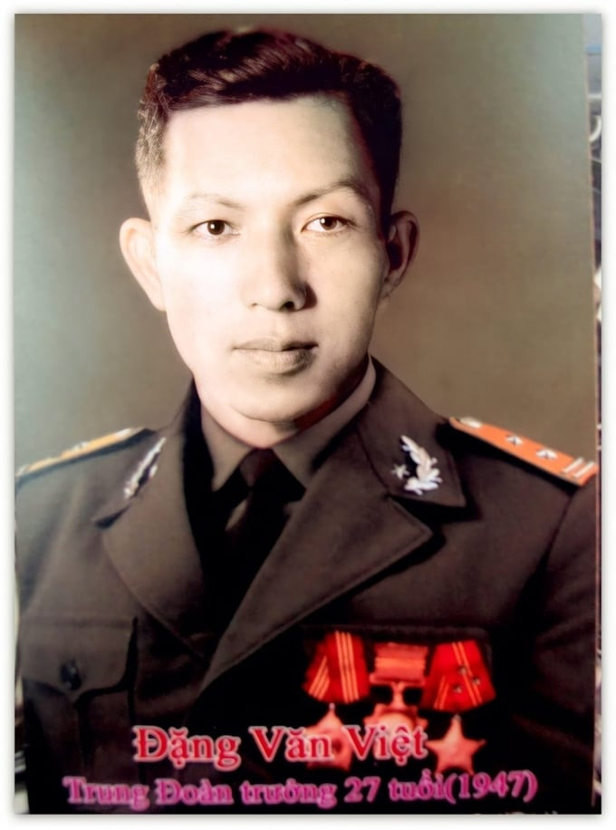 Trung tá Đặng Văn Việt thời trẻ