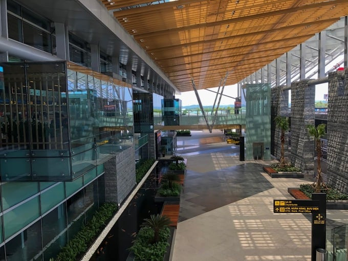 Nhà ga hành khách của sân bay quốc tế Vân Đồn được xây dựng với một thiết kế không gian tối ưu