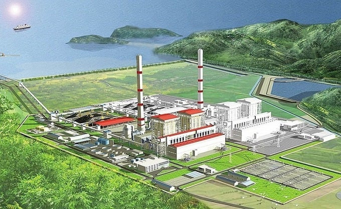 Phối cảnh Dự án Nhà máy Nhiệt điện Quảng Trạch II ở Quảng Bình. Ảnh: Internet