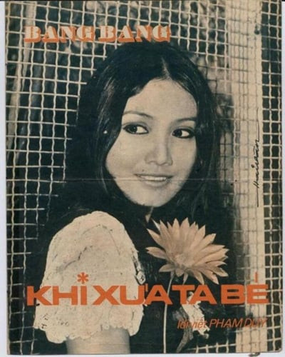 Hình ảnh Thanh Lan xuất hiện trên bìa bản nhạc