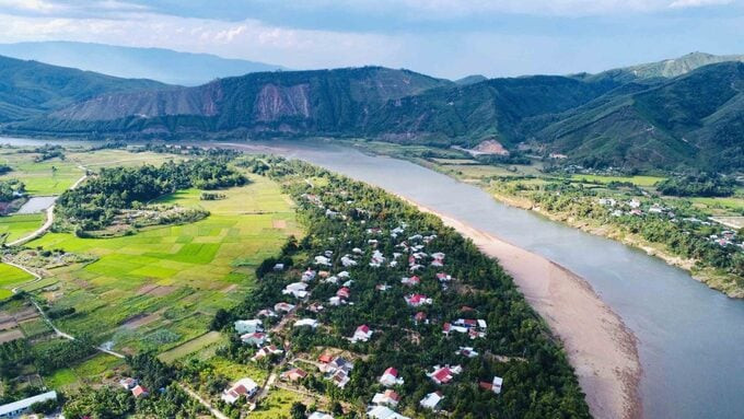 Làng Đại Bình nằm nép mình bên dòng sông Thu Bồn