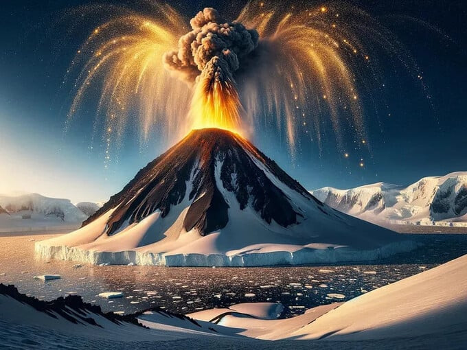 Các nhà nghiên cứu đã phát hiện vàng trong khí thải của một ngọn núi lửa (Ảnh minh họa)