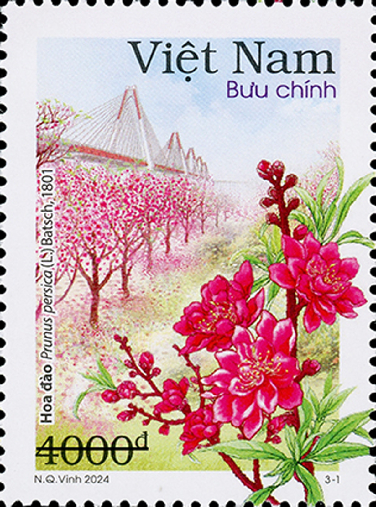 [Tin công nghệ] 12 mùa hoa của Hà Nội lên tem bưu chính