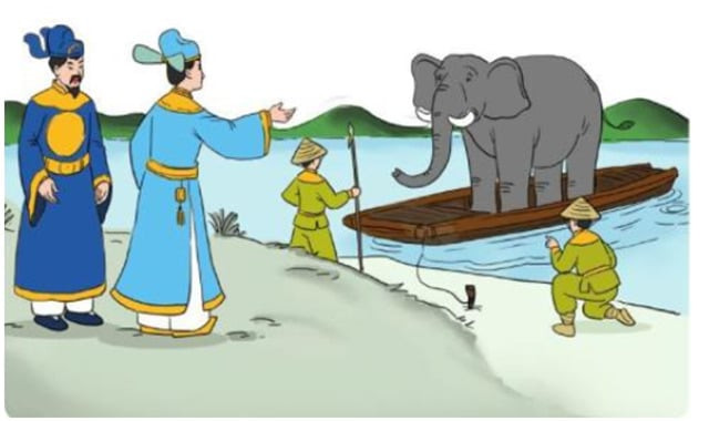 Lương Thế Vinh có khả năng cân voi, đo giấy khiến người phương Bác thán phục. Ảnh minh họa