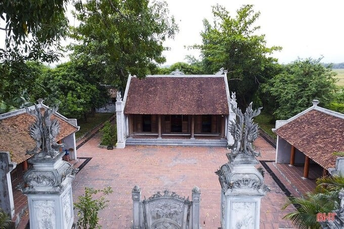 Đền thờ La Sơn Phu Tử - Nguyễn Thiếp ở xã Kim Song Trường (Can Lộc, Hà Tĩnh). Ảnh: Thiên Vỹ/Báo Hà Tĩnh