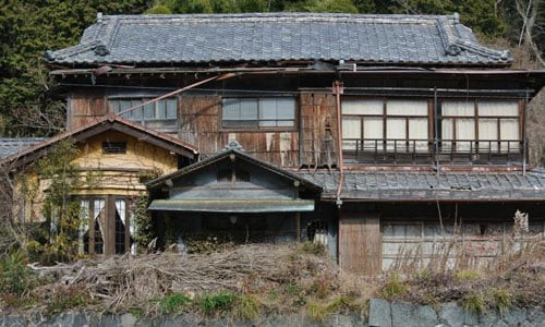 Tình trạng bỏ hoang nhiều căn nhà dần trở nên phổ biến ở Nhật Bản. Ảnh: Internet
