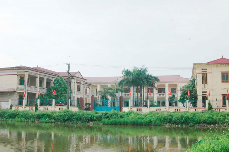 Trụ sở UBND xã Đại Thắng hiện tại sẽ là trụ sở làm việc sau này của UBND xã Văn Hoàng sau khi sắp xếp 2 đơn vị hành chính Đại Thắng và Văn Hoàng