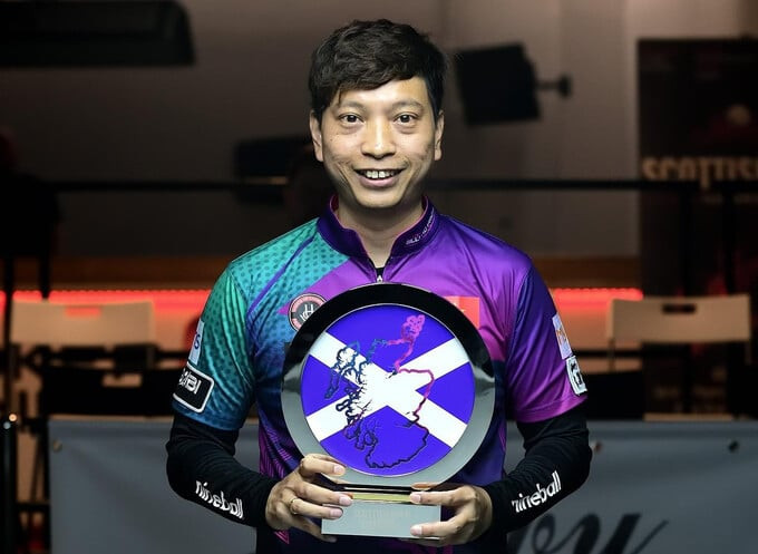 Quốc Hoàng xuất sắc vô địch Scottish Open 2024. Ảnh: Matchroom