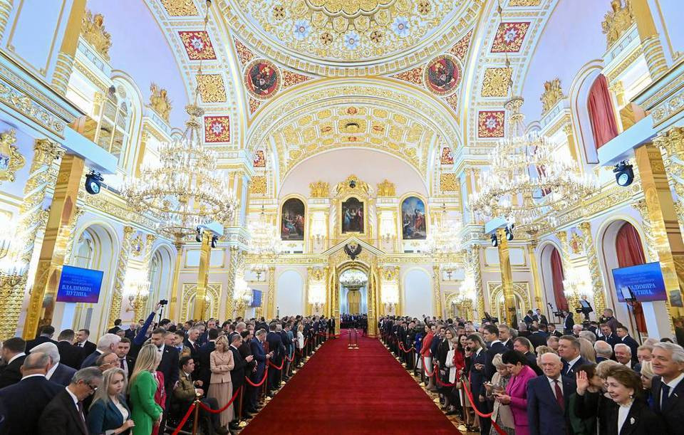 Lễ nhậm chức của Tổng thống Nga Vladimir Putin được tổ chức trang trọng tại Điện Kremlin vào ngày 7/5. Ảnh: Tass