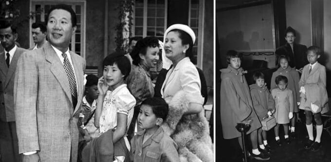 Hình ảnh Nam Phương hoàng hậu, vua Bảo Đại và 5 người con của hai người (Ảnh: Sưu tầm Internet)