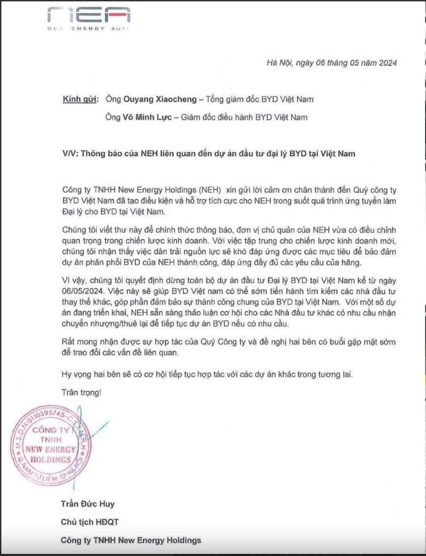 Nhà phân phối bất ngờ dừng hợp tác với BYD Việt Nam, kế hoạch ra mắt loạt ô tô điện vào tháng 6 liệu có 'phá sản'?