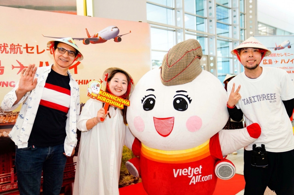 Tin vui: Vietjet vừa khai trương đường bay giữa Hà Nội và Hiroshima