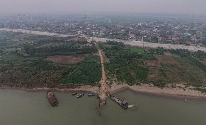 Toàn cảnh xã Minh Châu, TP. Hà Nội (nguồn ảnh: Báo Dân Trí)