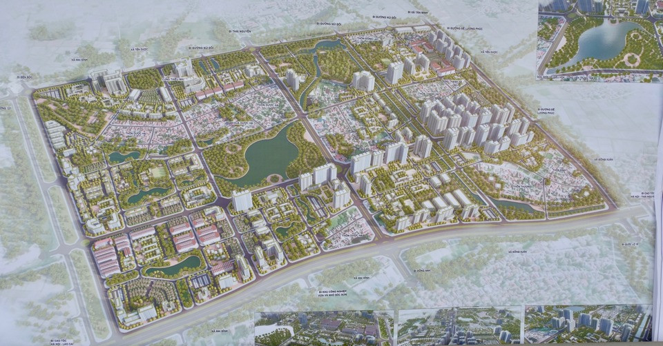 Quy hoạch phân khu đô thị Sóc Sơn khu 2, tỷ lệ 1/2000.