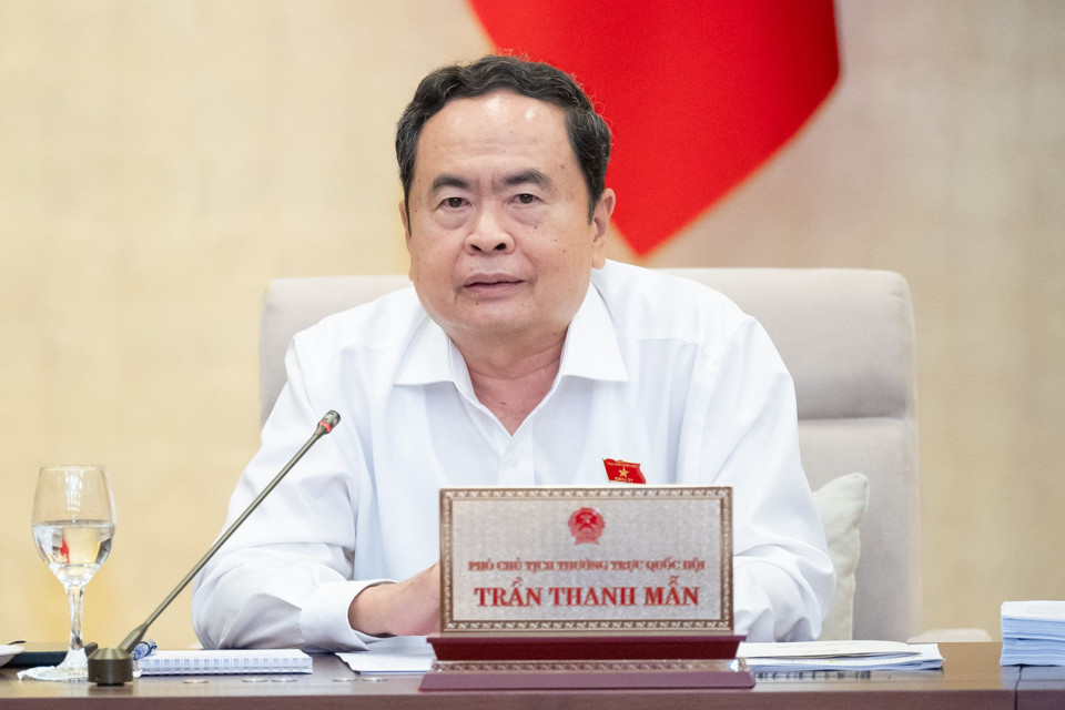 Phó Chủ tịch Thường trực Quốc hội Trần Thanh Mẫn kết luận phiên họp. Ảnh: Quochoi.vn.