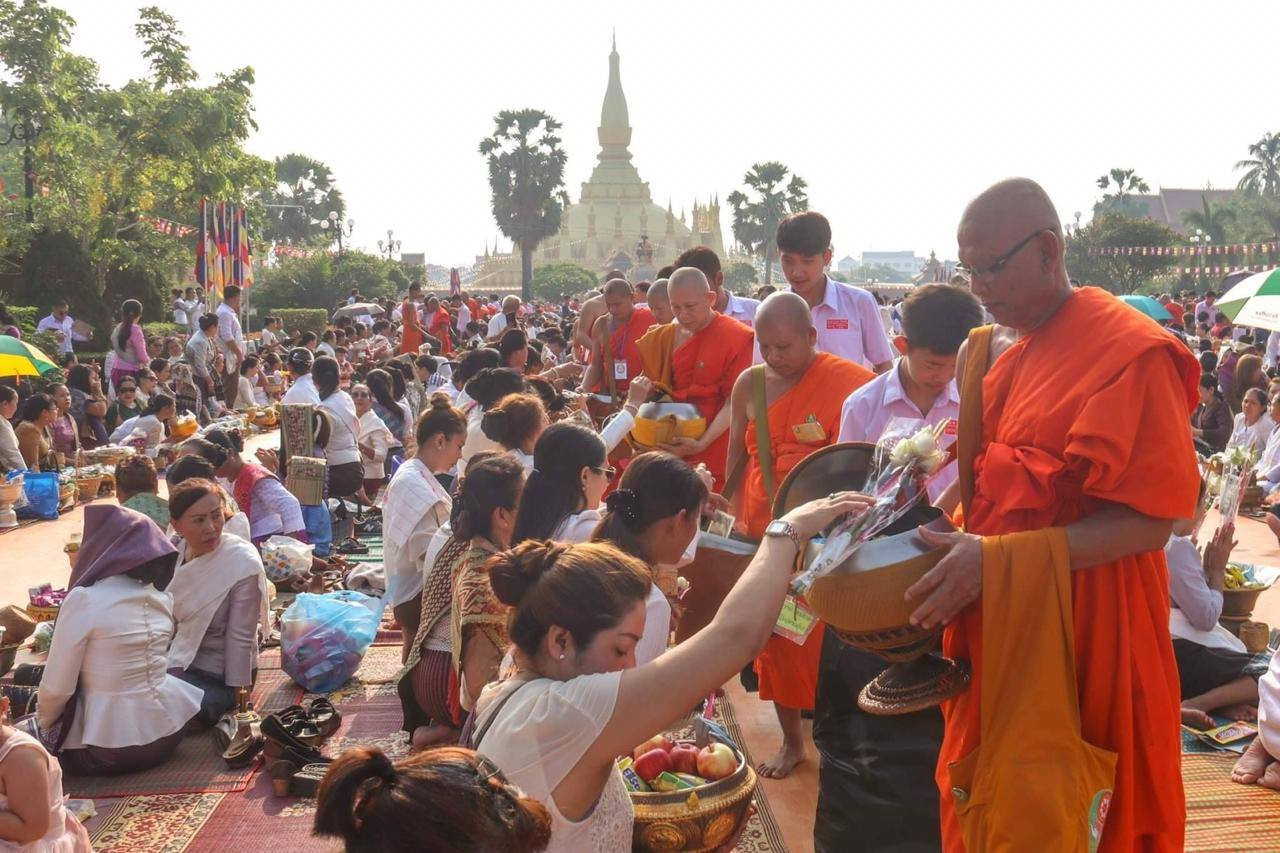 Lễ Phật đản ở Lào được gọi là Vixakha Bouxa. Ảnh: Vientiane Times