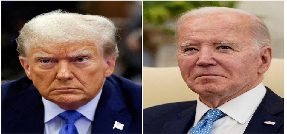 Cựu Tổng thống Donald Trump và Tổng thống đương nhiệm Joe Biden. Ảnh: Reuters