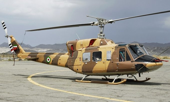 Mẫu phi cơ gặp nạn khi chở Tổng thống Iran: Là phiên bản dân dụng của loại trực thăng từng được Mỹ sử dụng trong chiến tranh tại Việt Nam