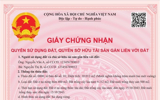 Mẫu sổ đỏ mới