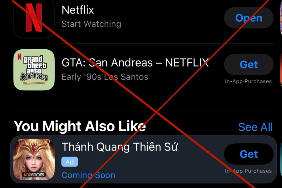 Netflix đã gỡ khoảng 90 trò chơi trên kho ứng dụng tại thị trường Việt Nam.